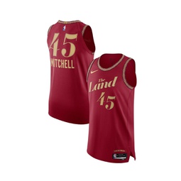 Mens Donovan Mitchell Wine Cleveland Cavaliers 2023/24 Authentic Jersey - City Edition