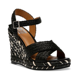 Womens Herd Ankle-Strap Espadrille Wedge Sandals