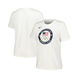 Womens White Team USA 2024 Summer Olympics Media Day Look Essentials T-shirt