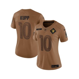 Womens Cooper Kupp Brown Distressed Los Angeles Rams 2023 Salute To Service Limited Jersey