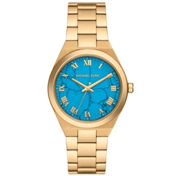 Womens Lennox Three-Hand Gold-Tone Stainless Steel Watch 37mm