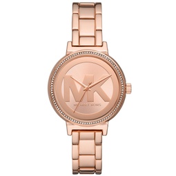 Womens Sofie Three-Hand Rose Gold-Tone Stainless Steel Watch 36mm