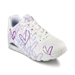 Womens JGoldcrown- Skechers Street Uno - Spread the Love Casual Sneakers from Finish Line