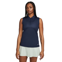 Womens Dri-FIT Victory Sleeveless Golf Polo T-Shirt