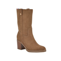 Womens Theal Western Mid Shaft Booties