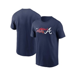 Mens Navy Atlanta Braves Local Team Skyline T-shirt
