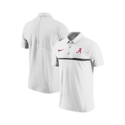 Mens White Alabama Crimson Tide Coaches Performance Polo Shirt