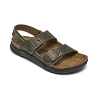 Mens Milano Crosstown Waxy Leather Two Strap Sandals from Finish Line