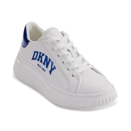 Womens Leon Lace-Up Logo Sneakers