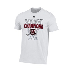 Mens White South Carolina Gamecocks 2024 NCAA Womens Basketball National Champions Locker Room T-Shirt