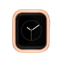 Womens Rose Gold-Tone Alloy Protective Case designed for 44mm Apple Watch
