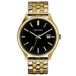 Mens Gold-Tone Stainless Steel Bracelet Watch 41mm