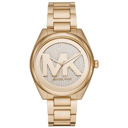 Womens Janelle Gold-Tone Stainless Steel Bracelet Watch 42mm
