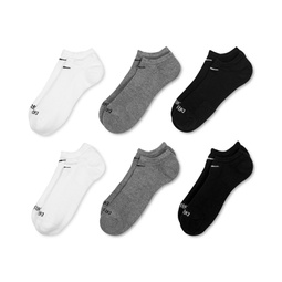 Mens Everyday Plus Cushioned Training No-Show Socks 6 Pairs