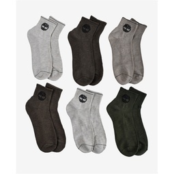 Mens Quarter Socks Pack of 6
