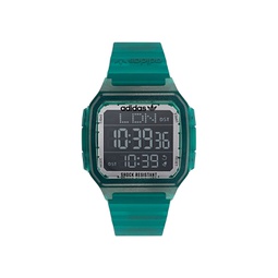 Unisex Gmt Digital One Gmt Green Resin Strap Watch 47mm