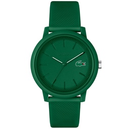 Mens L.12.12 Green Silicone Strap Watch 42mm