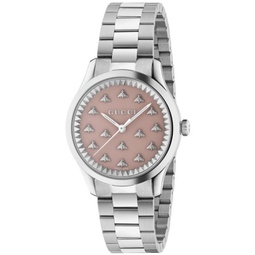 Womens Swiss G-Timeless Stainless Steel Bracelet Watch 32mm