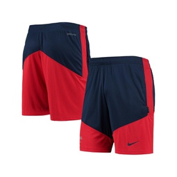 Mens Navy Red Ole Miss Rebels Performance Player Shorts