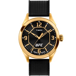 UFC Mens Quartz Athena Silicone Black Watch 42mm