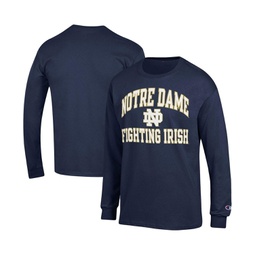 Mens Navy Notre Dame Fighting Irish High Motor Long Sleeve T-shirt