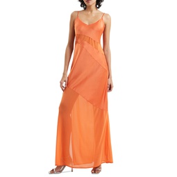 Womens Asymmetrical Side-Slit Dress