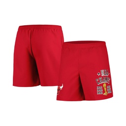Mens Red Chicago Bulls 6x Champions Heritage Shorts