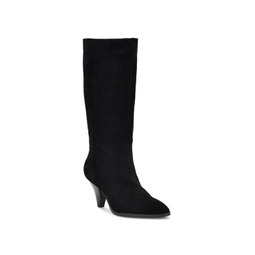 Womens Ceynote Almond Toe Cone Heel Dress Boots