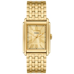 Mens Carraway Three-Hand Gold-Tone Stainless Steel Watch 30mm