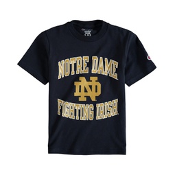 Big Boys Navy Notre Dame Fighting Irish Circling Team Jersey T-shirt