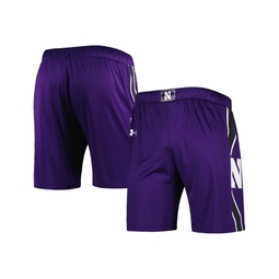 Mens Purple Northwestern Wildcats Logo Replica Basketball Shorts