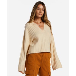 Juniors Flip Out Cropped Sweater