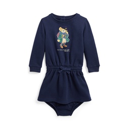 Baby Girls Polo Bear Fleece Dress