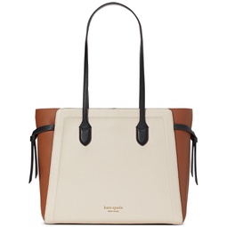 Knott Colorblocked Leather Large Tote