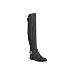 Womens Andone Round Toe Over The Knee Casual Wide Calf Boots