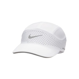 Mens and Womens White Reflective Fly Performance Adjustable Hat