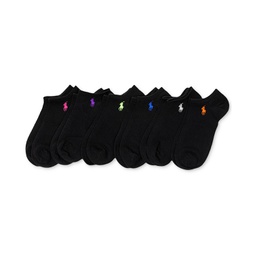 Womens 6-Pk. Flat Knit Low-Cut Socks