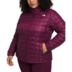 Plus Size Quilted Zip-Up Puffer Jacket
