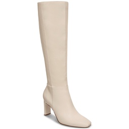 Womens Tristanne Wide-Calf Knee High Dress Boots