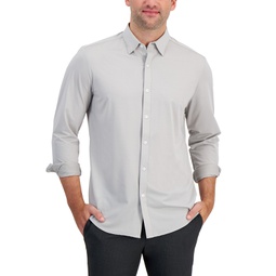 Mens Alfatech Yarn-Dyed Long Sleeve Performance Shirt