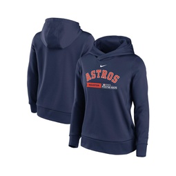 Womens Navy Houston Astros 2023 Postseason Authentic Collection Dugout Fleece Pullover Hoodie