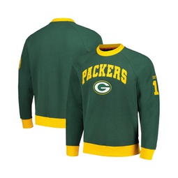 Mens Green Gold Green Bay Packers Reese Raglan Tri-Blend Pullover Sweatshirt