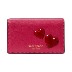 Pitter Patter Smooth Leather Bifold Snap Wallet