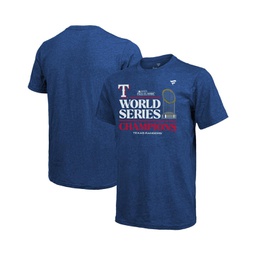 Mens Threads Royal Texas Rangers 2023 World Series Champions Locker Room Tri-Blend T-shirt