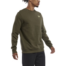 Mens Identity Vector Regular-Fit Logo-Print Fleece Sweatshirt