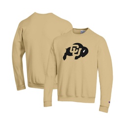 Mens Gold Colorado Buffaloes Primary Logo Pullover Sweatshirt