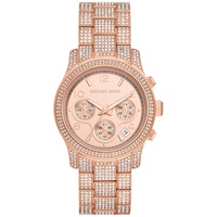 Womens Runway Chronograph Rose Gold-Tone Stainless Steel Watch 38mm