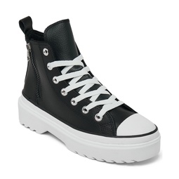 Big Girls Chuck Taylor All Star Lugged Lift Leather Platform Casual Sneakers from Finish Line