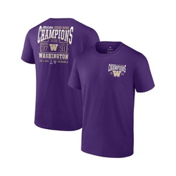 Mens Purple Washington Huskies College Football Playoff 2024 Sugar Bowl Champions Score T-shirt