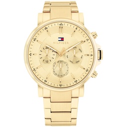 Mens Chronograph Gold-Tone Stainless Steel Watch 43mm